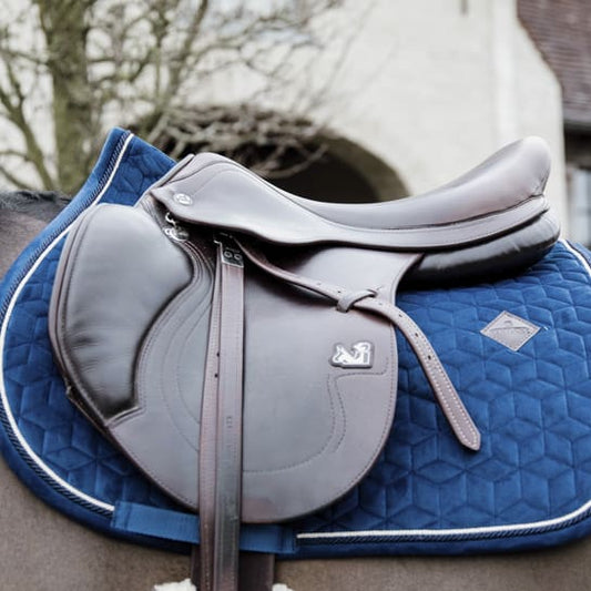 Boomerang Equestrian - Kentucky Saddle Pad Basic Velvet Navy