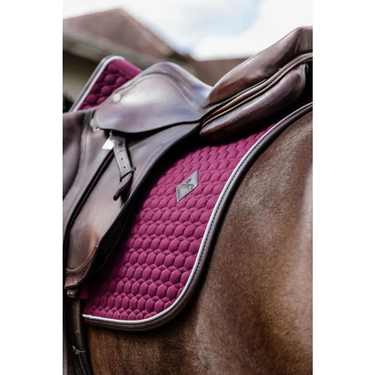 Boomerang Equestrian - Kentucky Saddle Pad Classic Leather Jumping Bordeaux