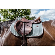  Kentucky Saddle Pad Classic Leather Jumping Dusty Green - FULL - Saddle Pad
