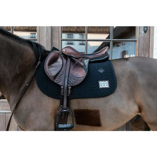 Boomerang Equestrian - Kentucky Saddle Pad Fishbone Competition Jumping Black