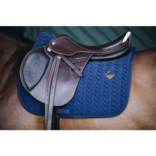 Boomerang Equestrian - Kentucky Saddle Pad Fishbone Showjumping Navy