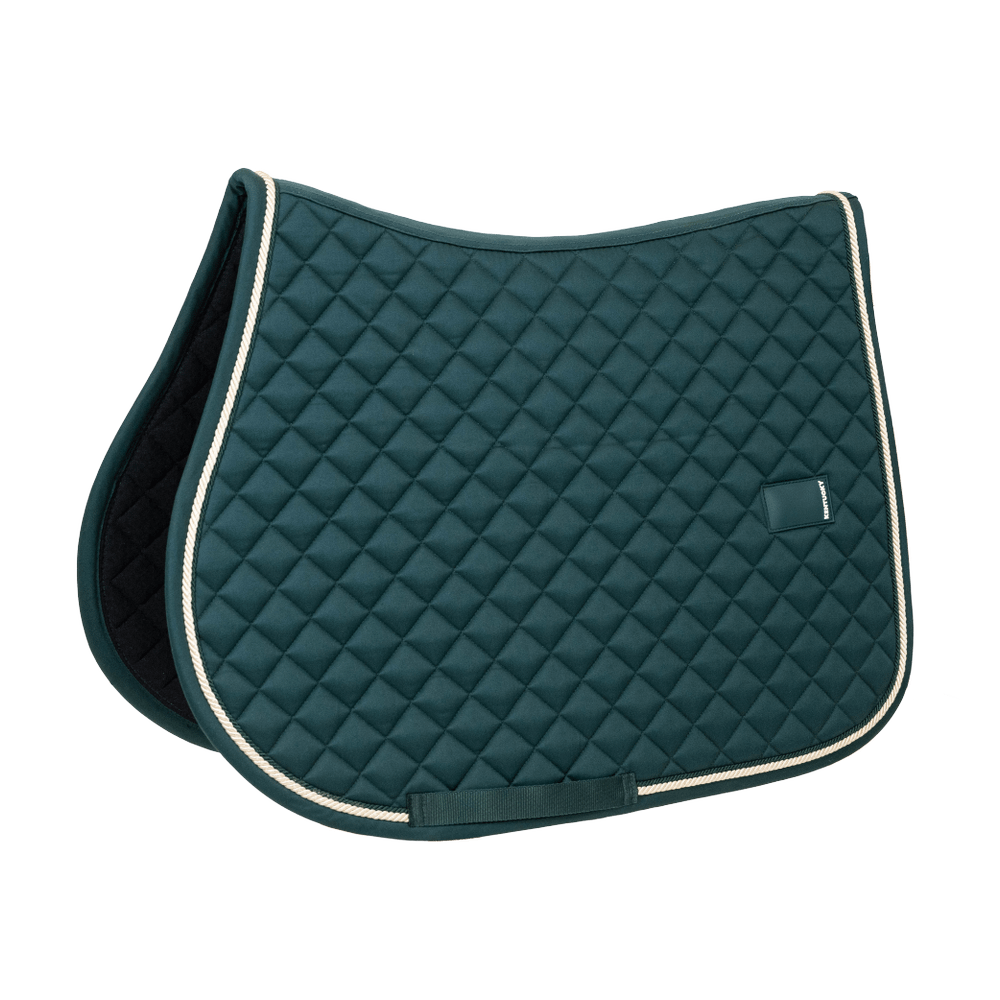 pine green saddle pad on a transparent background
