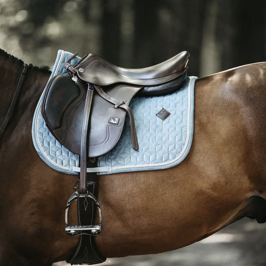 Boomerang Equestrian - Kentucky Saddle Pad Velvet Jumping Light Blue
