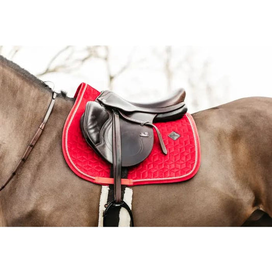 Boomerang Equestrian - Kentucky Saddle Pad Velvet Jumping Red