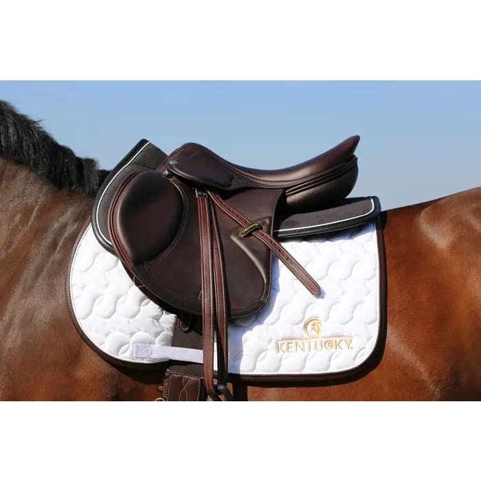 Boomerang Equestrian - Kentucky Saddle Pad White/White/Brown