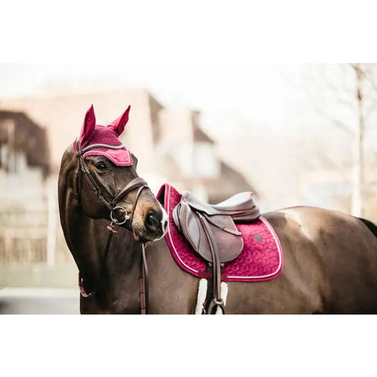 Boomerang Equestrian - Kentucky Velvet Saddle Pad Fuchsia
