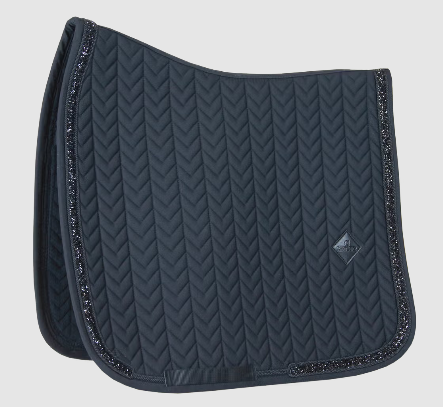 Kentucky Saddle Pad Glitter Stone Black