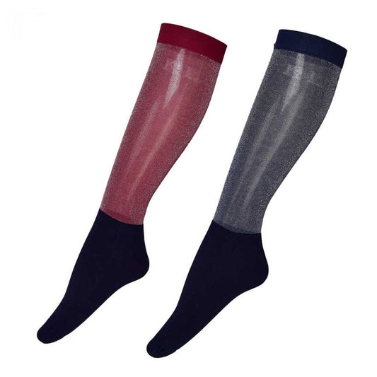 Boomerang Equestrian - Kingsland Ladies Glitter Show Socks Joan - 2 pack