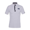 Kingsland Men’s Tec Pique Polo Shirt Glasse White - T shirt