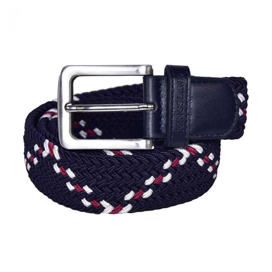 Kingsland Unisex Braided Belt Jan Navy/Red/White - Belt