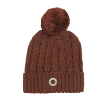  KL Ladies Cable Knitted Hat Semira Brown Hot Chocolate - HOTCHOC / ONESIZE - Bobble Hat