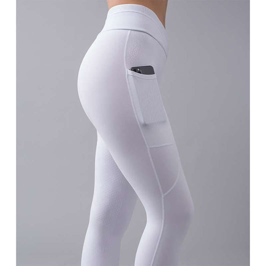 KL Ladies F-Tec2 Full Grip Riding Tights Katinka White - Riding Tights