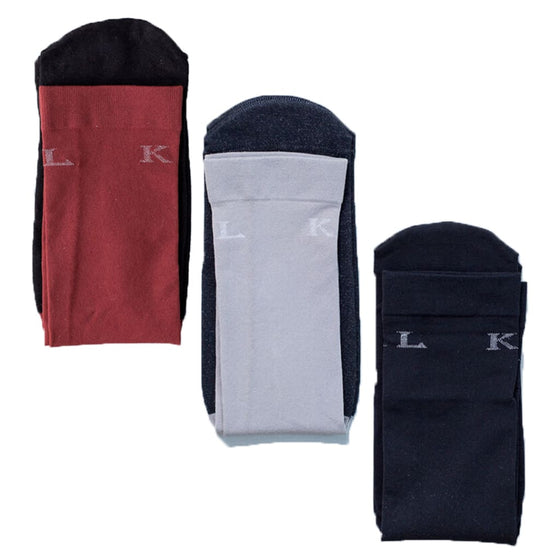 KL Unisex Show Socks Orah Assorted Colours Pack Of Three - ASSORTED / ONESIZE - Socks