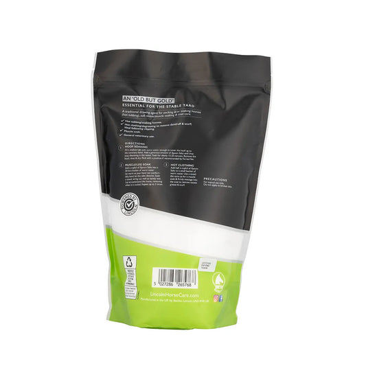 Black and green packaging with text and a logo on a white background