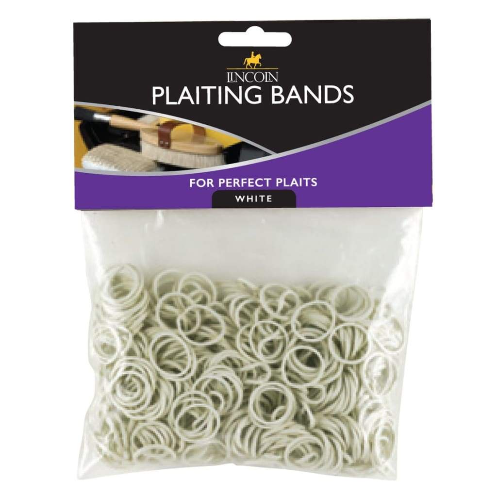 Boomerang Equestrian - Lincoln Plaiting Bands In A Bag Black/White/Brown