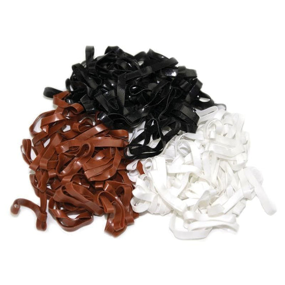 Lincoln Silicone Plaiting Bands Black - ONESIZE / BLACK - Plaiting Bands