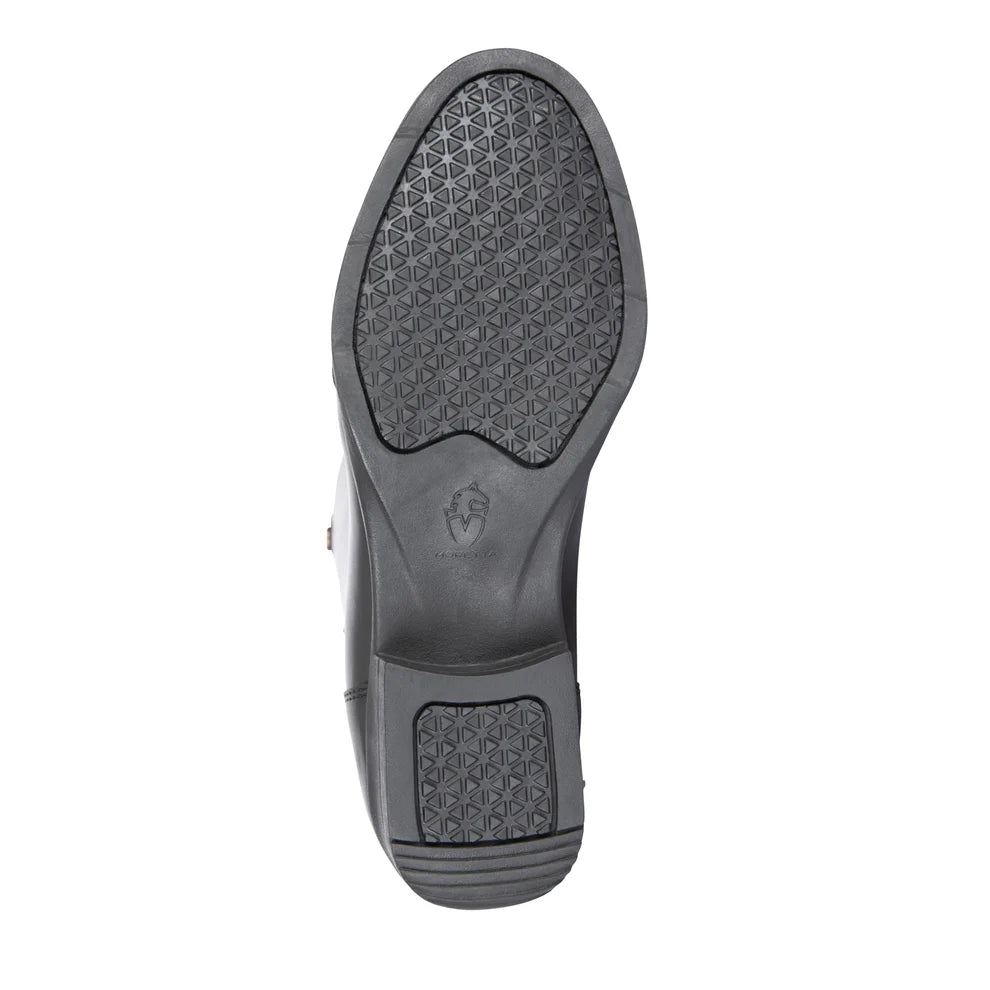 Sole of a riding boot on a white background