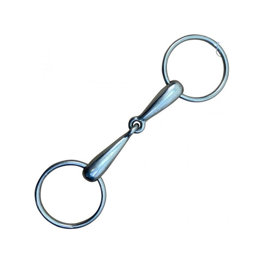 Boomerang Equestrian - Mackey Hollow Mouth Snaffle Thin Mouthpiece