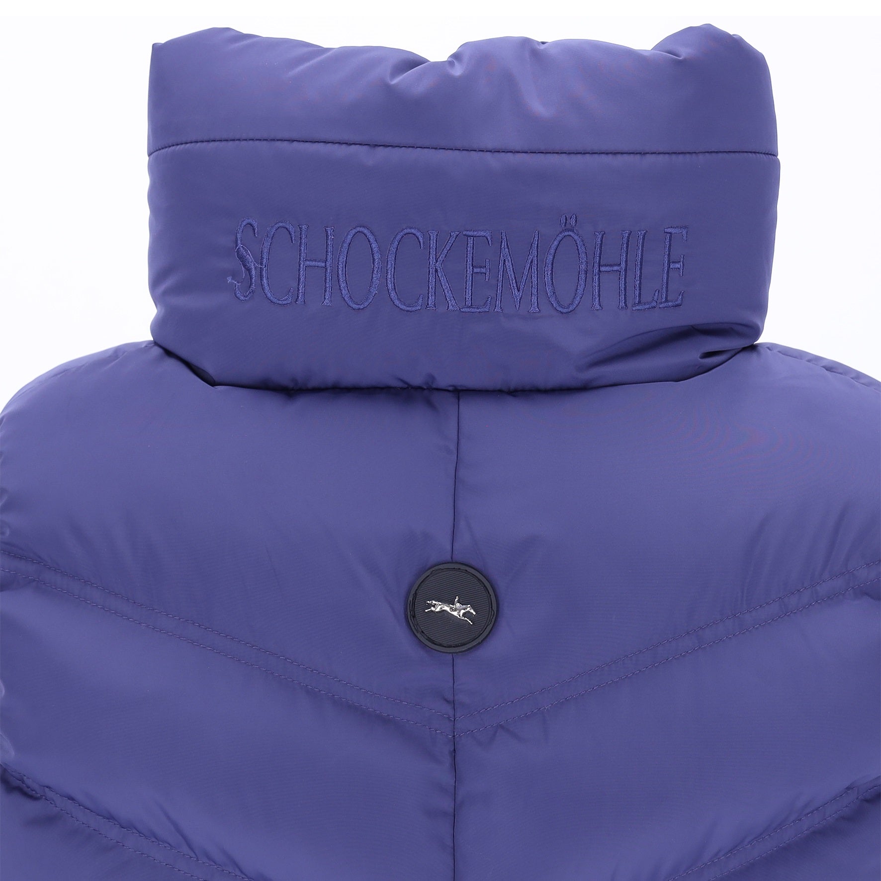 Collar with Schockemohle writing and horse logo badge 