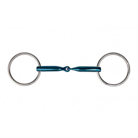 Metalab Eco Blue Loose Ring Snaffle Bit