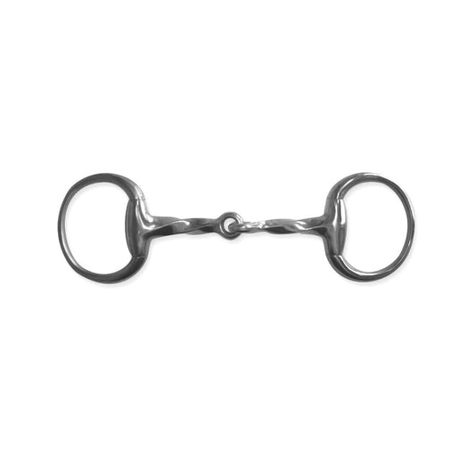 Boomerang Equestrian - Metalab Eggbutt Twisted Snaffle Bit