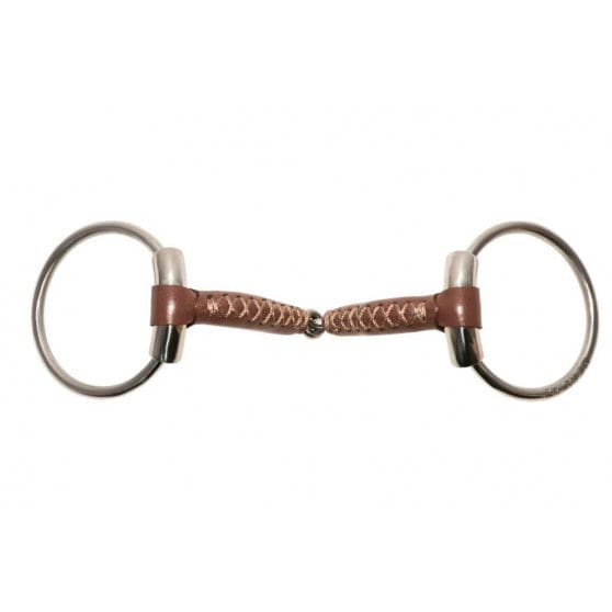 Metalab Evolution Leather Loose Ring Snaffle Bit - Bit