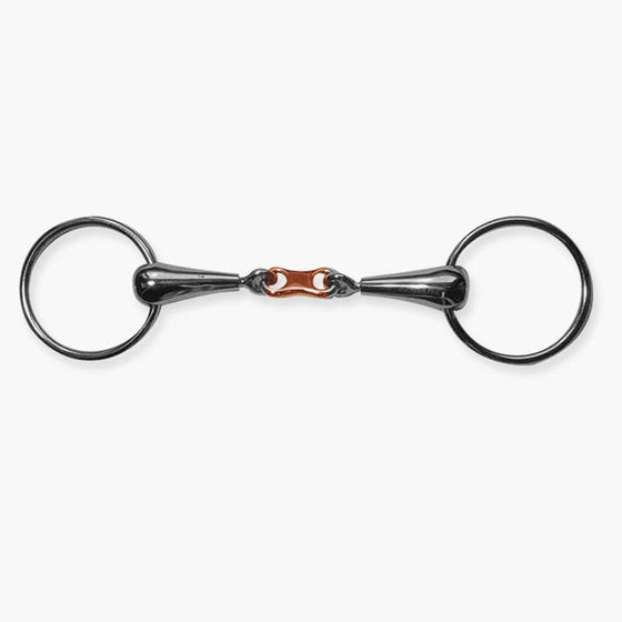 Metalab Loose Ring Snaffle Bit With Copper French Link - 135 mm - Bit