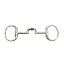  Metalab Ported Relax Eggbutt Snaffle Bit With Part Copper Roller - 135 MM - Bit