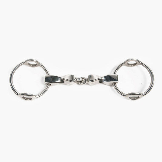 Boomerang Equestrian - Metalab Twisted English Gag Loose Ring Bit