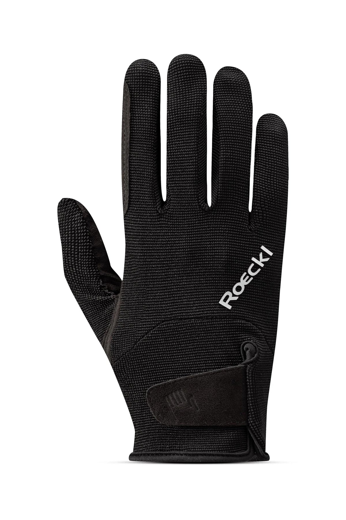 Black glove on white background
