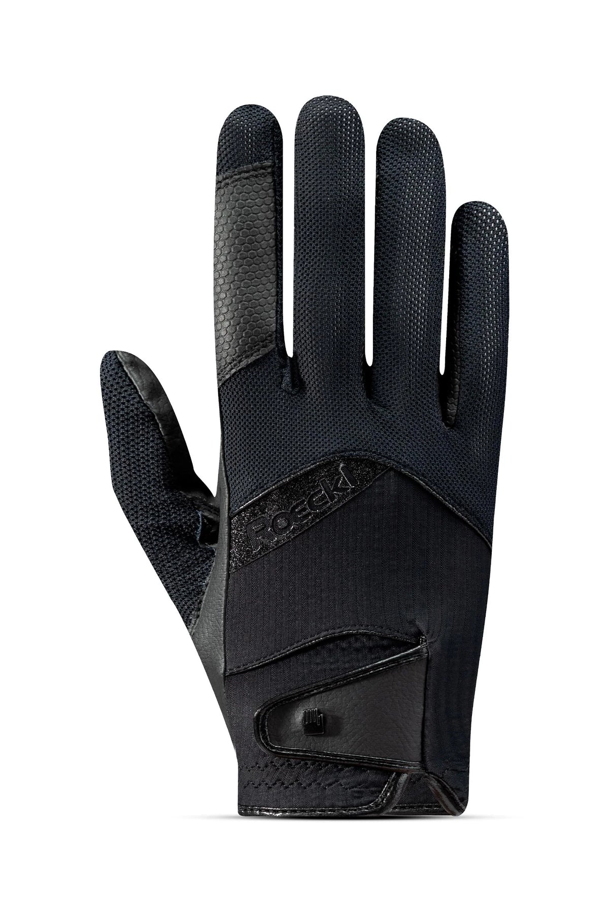 Black glove on a white background