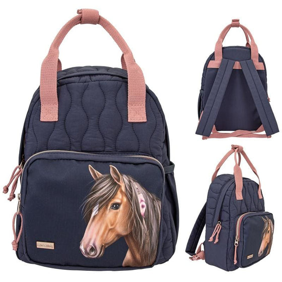 Miss Melody Backpack with Quilting Night Horses - ONESIZE - Backpack