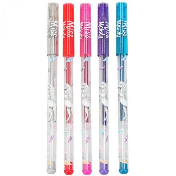 Miss Melody Glitter Roller Gel Pen Set - Glitter Pens