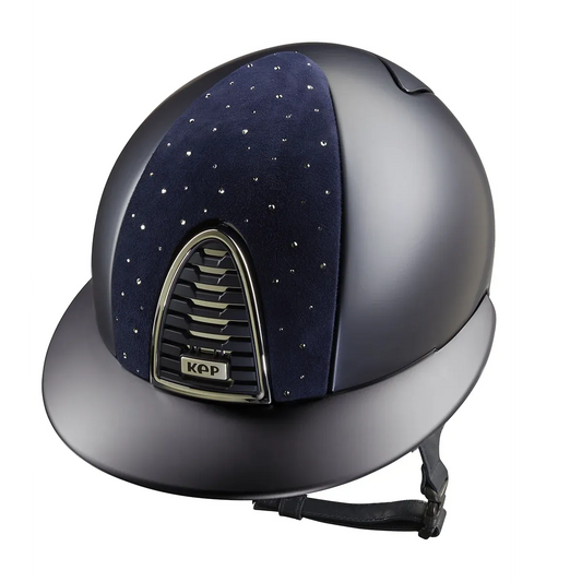 Helmet with starry design on a white background