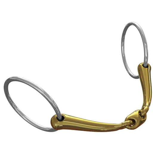 Boomerang Equestrian - Neue Schule Pony Tranz Angled Lozenge Loose Ring Bit