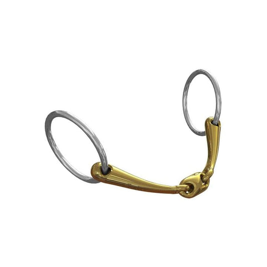 Boomerang Equestrian - Neue Schule Tranz Angled Lozenge Loose Ring Bit