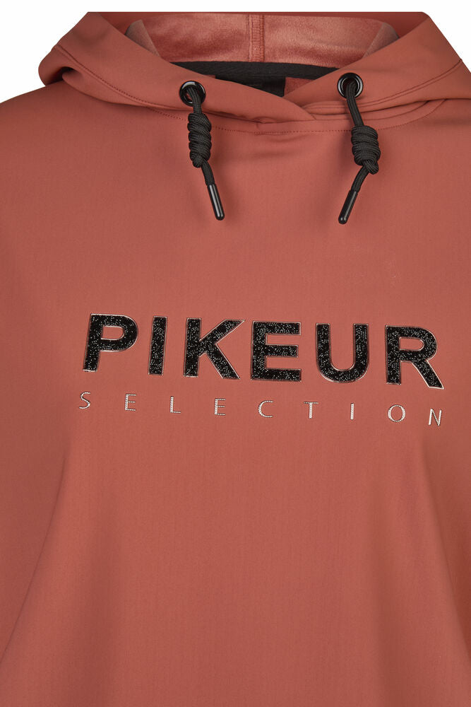 Brown hoodie with 'PIKEUR SELECTION' text on a white background