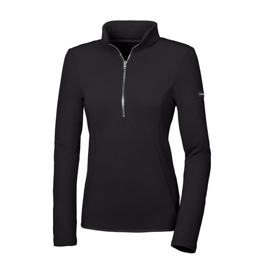 Pikeur Ladies 1/4 Zip Polartec Fleece Dina Black - ladies Fleece