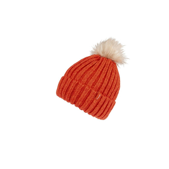 Pikeur Ladies Beanie Basic Burnt Orange - ORANGE / ONESIZE - Bobble Hat