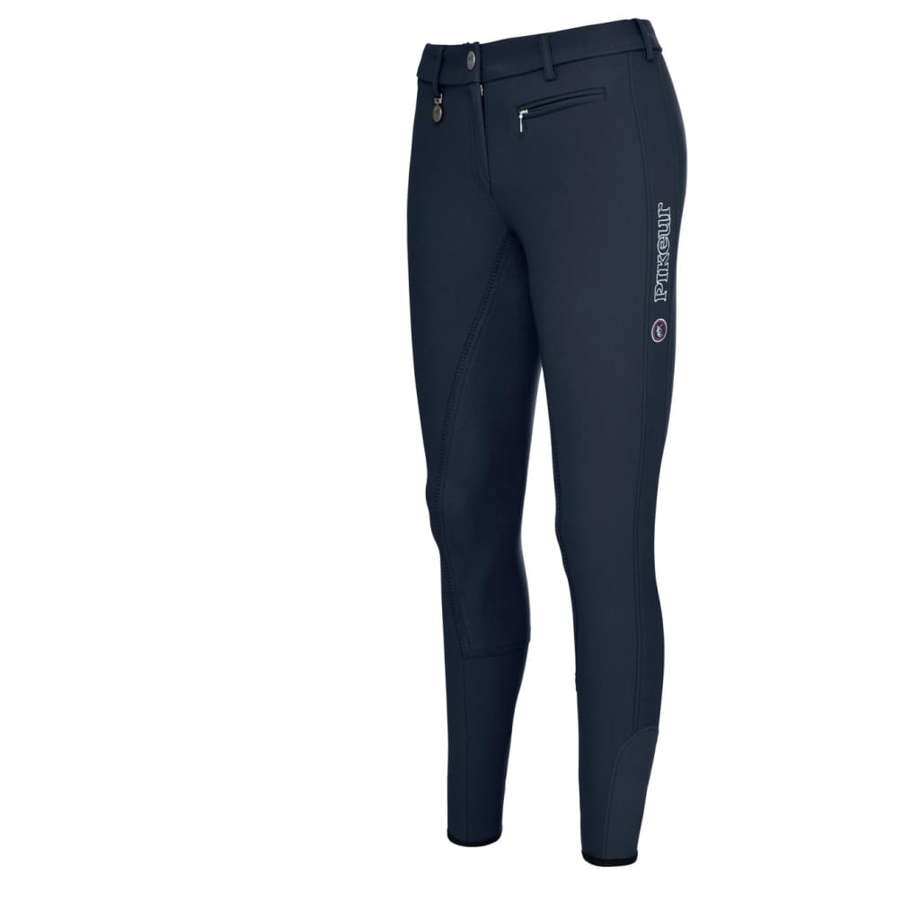 Boomerang Equestrian - Pikeur Ladies Lucinda Full Seat Suede Breeches Navy