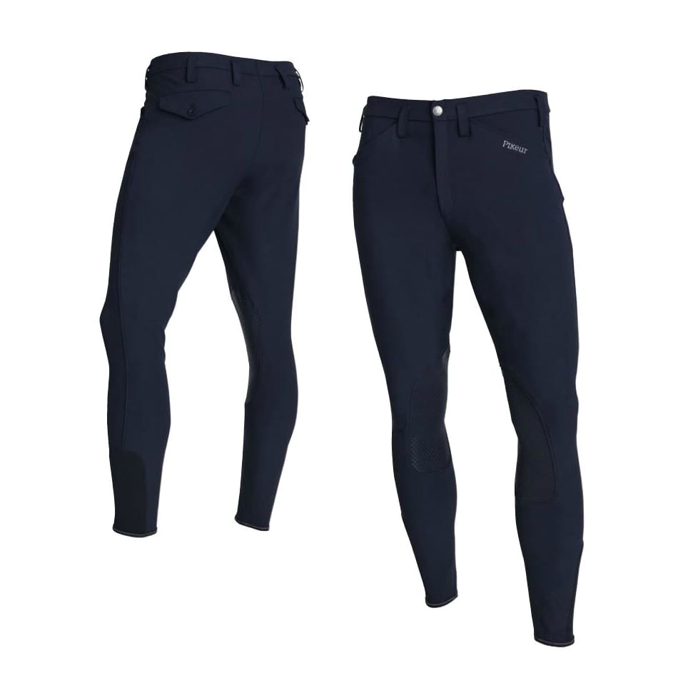 Pikeur Men’s Rodrigo Knee Grip Breeches Navy - 54 - Men’s Breeches