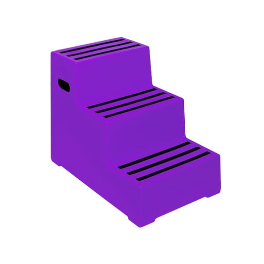 Boomerang Equestrian - Premium 3 Step Mounting Block Purple
