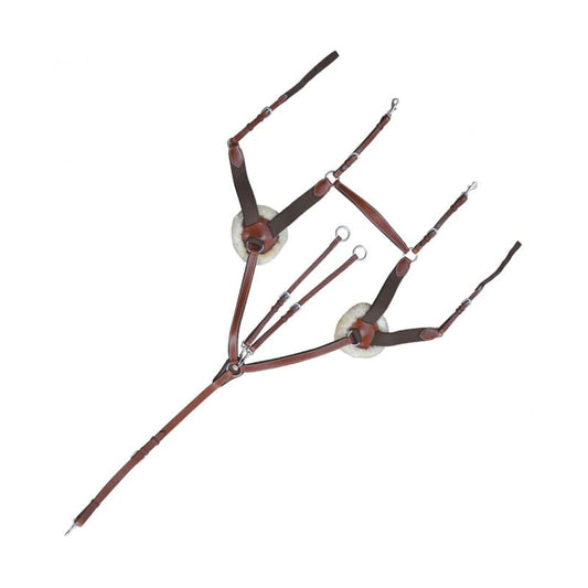 Boomerang Equestrian - Privilege Equitation Canter 5 Point Breastplate Black