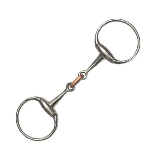 Boomerang Equestrian - Privilege Equitation Eggbutt Snaffle With Copper Lozenge