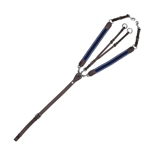 Boomerang Equestrian - Privilege Equitation Elastic Y Breastplate Navy/Brown