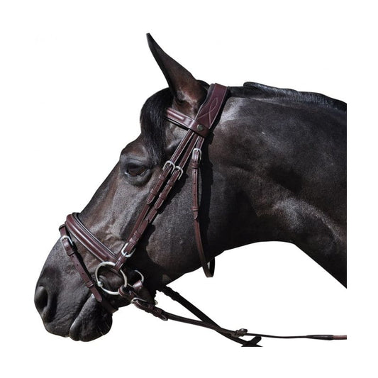 Boomerang Equestrian - Privilege Equitation Flags & Cups Hickstead Bridle Brown