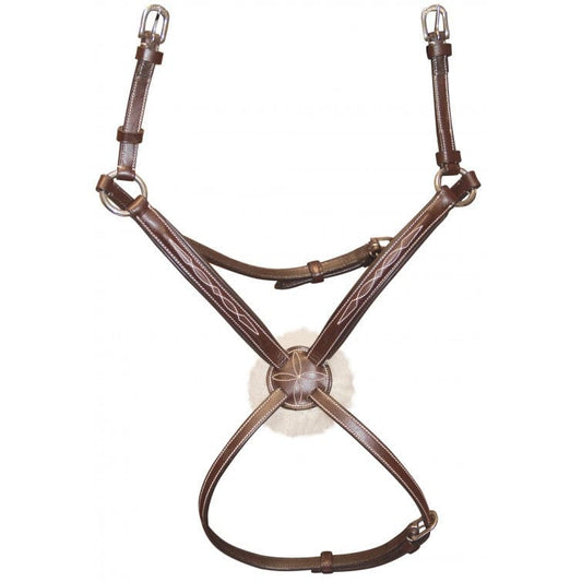 Boomerang Equestrian - Privilege Equitation Flags & Cups Wellington Grackle Noseband Brown