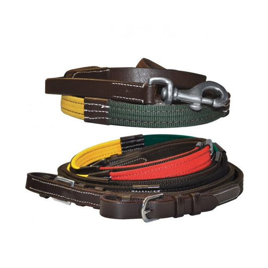 Boomerang Equestrian - Privilege Equitation Schooling Web Reins Multi