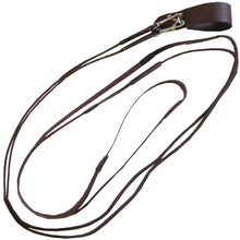  Privilege Equitation Slit Draw Reins With New Rope Brown - Draw Reins