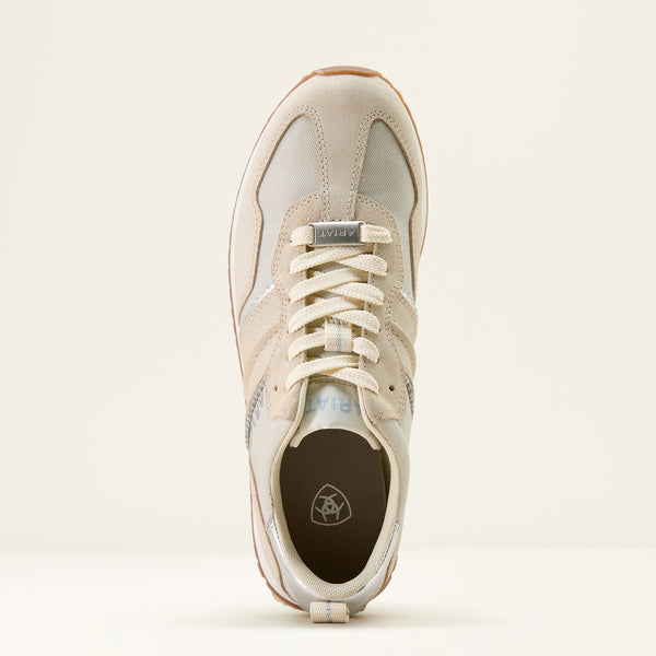 Beige sneaker on a light beige background